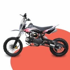 Motoworks 125cc Petrol Powered 4-Stroke 4-Speed Manual Kids Dirt Bike X - Pink