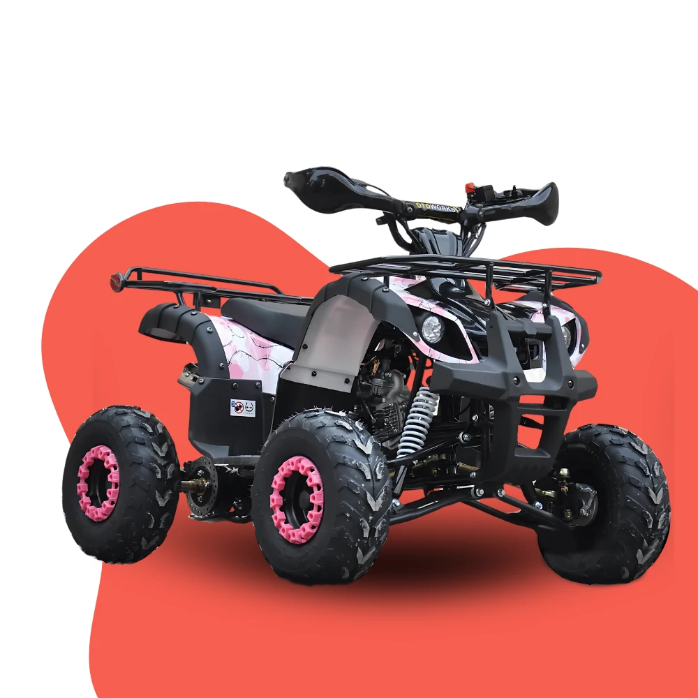Motoworks 125cc Petrol Powered 4-Stroke Farm Kids Quad Bike - Pink 1 Motoworks 125cc Petrol Powered 4-Stroke Farm Kids Quad Bike - Pink