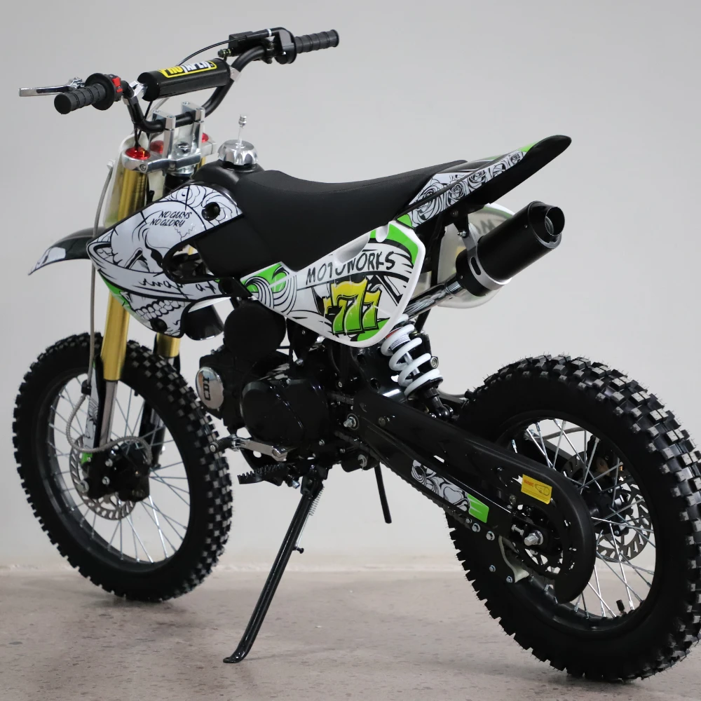 Motoworks 150cc Petrol Powered 4-Stroke Big Foot Kids Dirt Bike - Green 2 Motoworks 150cc Petrol Powered 4-Stroke Big Foot Kids Dirt Bike - Green - Image 2
