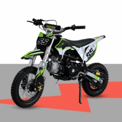 Motoworks 90cc Petrol Powered 4-Stroke Kids Dirt Bike - Green