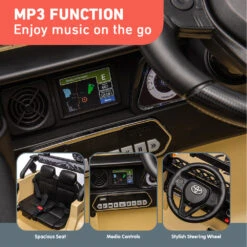 Kahuna Authorised Toyota Fj Cruiser Kids Electric Ride On Car - Khaki -Kids Car Sales music mp3 kahuna authorised toyota fj cruiser kids electric ride on car khaki