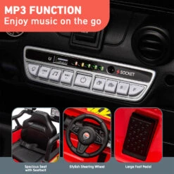 Kahuna S619 Gravity Kids Electric Ride On Car - Red -Kids Car Sales music mp3 kahuna s619 gravity kids electric ride on car red