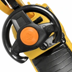 New Aim Kids Ride-On Excavator With Dual Operation Levers To Scoop - Yellow 11 New Aim Kids Ride-On Excavator With Dual Operation Levers To Scoop - Yellow -Kids Car Sales new aim kids ride on excavator with dual operation levers to scoop yellow 4