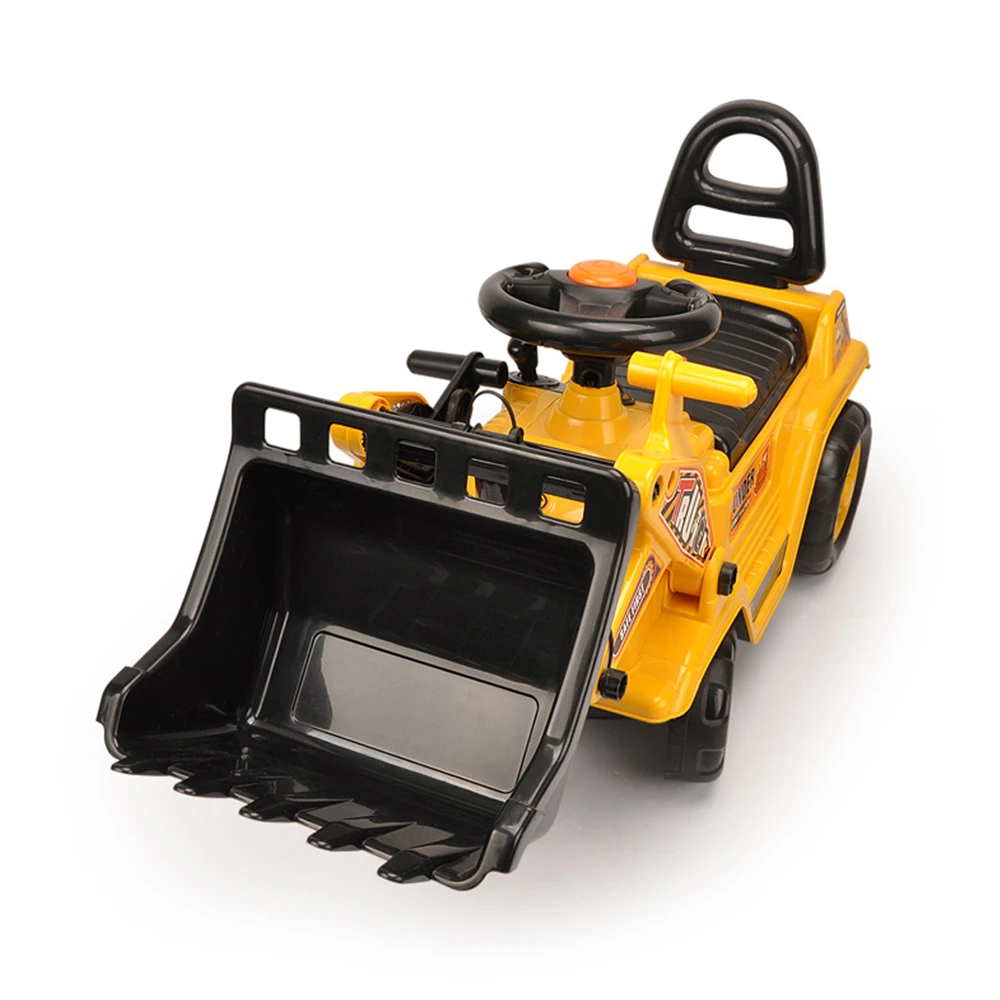 New Aim Kids Ride On Interactive Toy Digger With Gear Stick Scoop - Yellow 6 New Aim Kids Ride On Interactive Toy Digger With Gear Stick Scoop - Yellow - Image 6