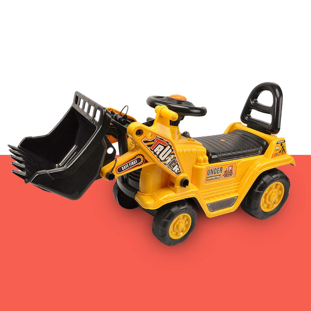 New Aim Kids Ride On Interactive Toy Digger With Gear Stick Scoop - Yellow 3 New Aim Kids Ride On Interactive Toy Digger With Gear Stick Scoop - Yellow - Image 3