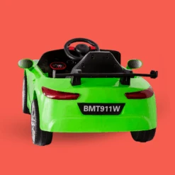 Porsche-Inspired 12V Electric Kids Ride On With Remote - Green -Kids Car Sales porsche inspired 12v electric ride on with remote green v196 bmt911w 6