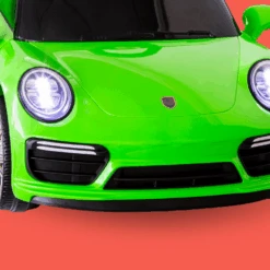 Porsche-Inspired 12V Electric Kids Ride On With Remote - Green -Kids Car Sales porsche inspired 12v electric ride on with remote green v196 bmt911w 7