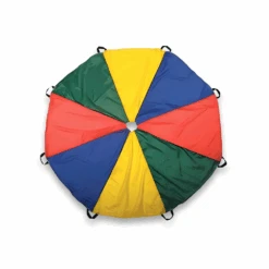 Rainbow Colour Play Parachute With Handles - Various Sizes