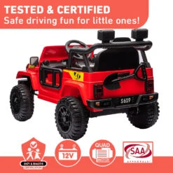 Kahuna S619 Gravity Kids Electric Ride On Car - Red -Kids Car Sales rear view kahuna s619 gravity kids electric ride on car red 1