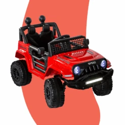Lenoxx Jeep Inspired 12v Kids Electric Ride-on With Remote - Red 12 Lenoxx Jeep Inspired 12v Kids Electric Ride-on With Remote - Red -Kids Car Sales red jeep inspired remote controlled ride on electric car 1