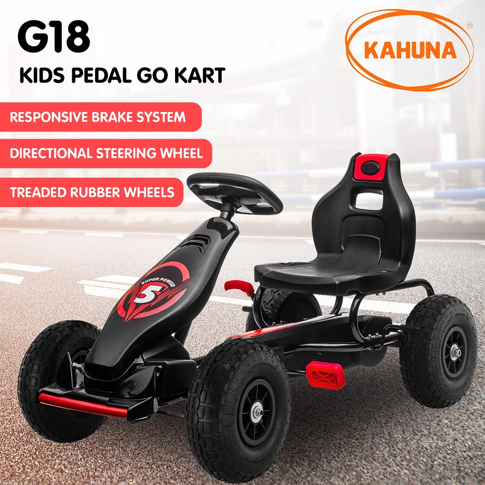 Kahuna G18 Kids Ride On Pedal Powered Go Kart Racing Style - Red 8 Kahuna G18 Kids Ride On Pedal Powered Go Kart Racing Style - Red - Image 8