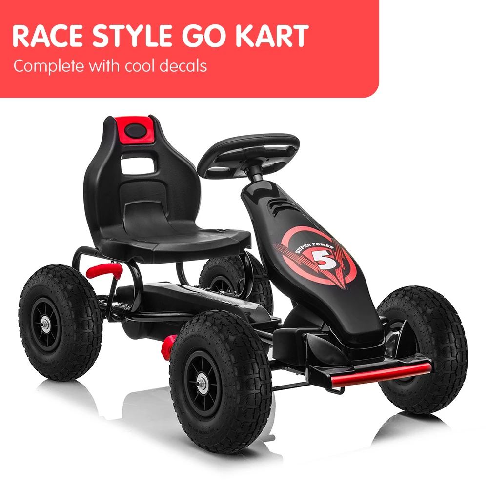 Kahuna G18 Kids Ride On Pedal Powered Go Kart Racing Style - Red 10 Kahuna G18 Kids Ride On Pedal Powered Go Kart Racing Style - Red - Image 10