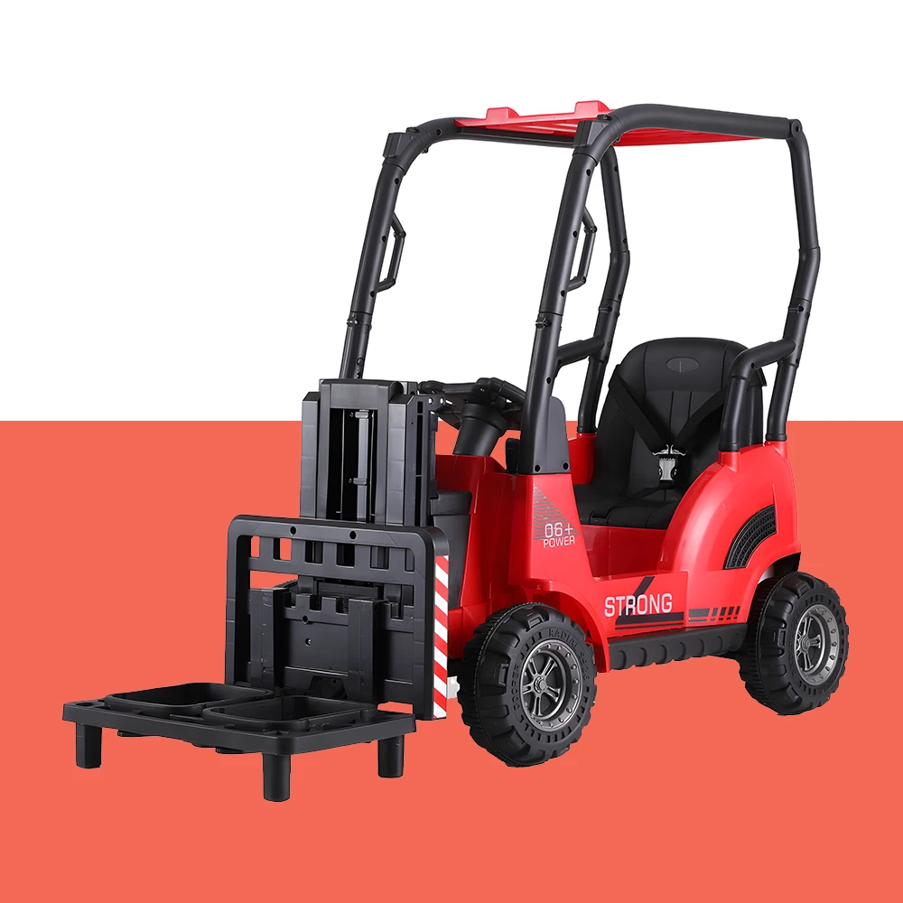 Rigo 12v Kids Electric Forklift Loader Ride On Car With Remote - Red 1 Rigo 12v Kids Electric Forklift Loader Ride On Car With Remote - Red