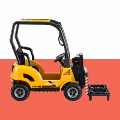 Rigo 12v Kids Electric Forklift Loader Ride On Car With Remote - Yellow -Kids Car Sales rigo 12v kids electric forklift loader ride on car with remote yellow 2