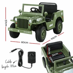 Rigo 12v Kids Military Jeep Off Road Ride On Car With Remote - Olive 14 Rigo 12v Kids Military Jeep Off Road Ride On Car With Remote - Olive -Kids Car Sales rigo 12v kids military jeep off road ride on car with remote olive 4
