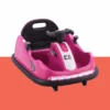 Rigo 6v 360-Degree Rotation Spin Kids Electric Bumper Kart With Remote - Pink
