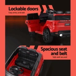 Kids Electric 12v Sports Ride-On Kids Car - Red 10 Kids Electric 12v Sports Ride-On Kids Car - Red -Kids Car Sales rigo 6v range rover inspired kids electric ride on with remote red 2