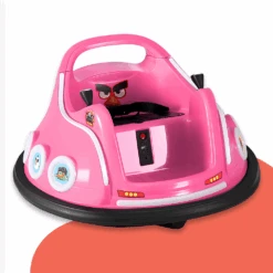Rigo Kids Angry Bird Inspired Electric Bumper Ride On Car With Remote - Pink -Kids Car Sales rigo kids angry bird inspired electric bumper ride on car with remote pink 3