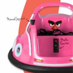 Rigo Kids Angry Bird Inspired Electric Bumper Ride On Car With Remote - Pink -Kids Car Sales rigo kids angry bird inspired electric bumper ride on car with remote pink 4