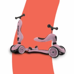 Scoot & Ride Highwaykick 1 Convertible Scooter & Balance Bike - Rose -Kids Car Sales scoot ride highwaykick 1 convertible scooter balance bike rose 2