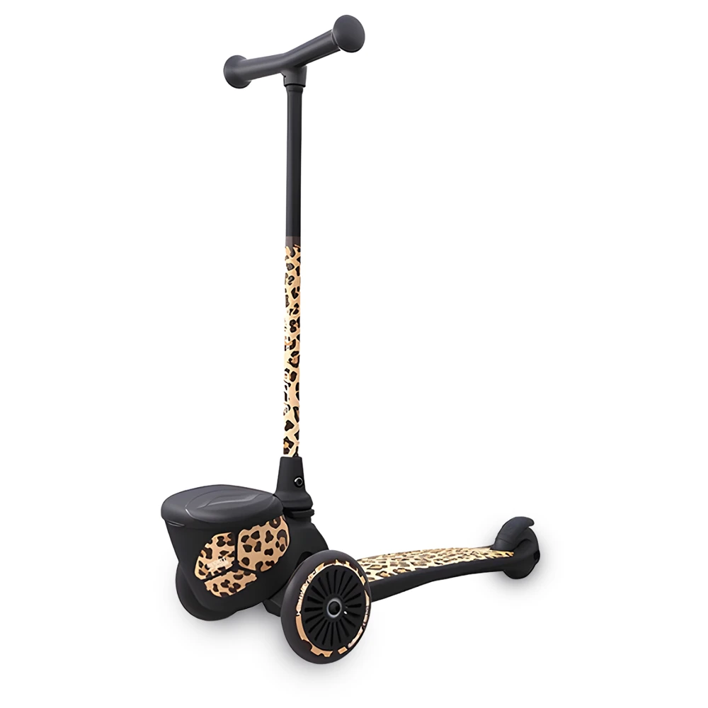 Scoot & Ride Highwaykick 2 Kids 3-Wheel Scooter With Storage - Leopard 1 Scoot & Ride Highwaykick 2 Kids 3-Wheel Scooter With Storage - Leopard