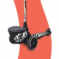 Scoot & Ride Highwaykick 2 Kids 3-Wheel Scooter With Storage - Zebra -Kids Car Sales scoot ride highwaykick 2 kids 3 wheel scooter with storage zebra 3