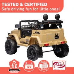 Kahuna Authorised Toyota Fj Cruiser Kids Electric Ride On Car - Khaki -Kids Car Sales tested quality kahuna authorised toyota fj cruiser kids electric ride on car khaki