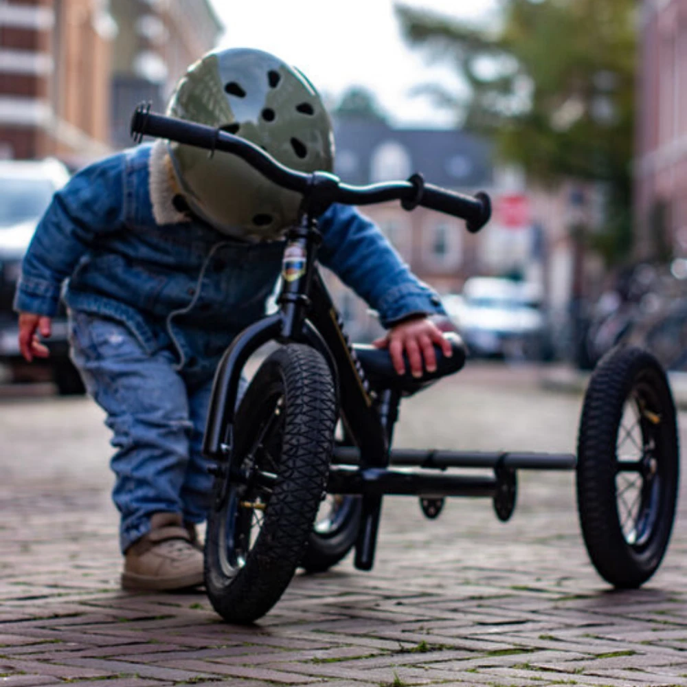 Trybike 2 In 1 Steel Kids Balance Bike & Trike - Matte Black 8 Trybike 2 In 1 Steel Kids Balance Bike & Trike - Matte Black - Image 8