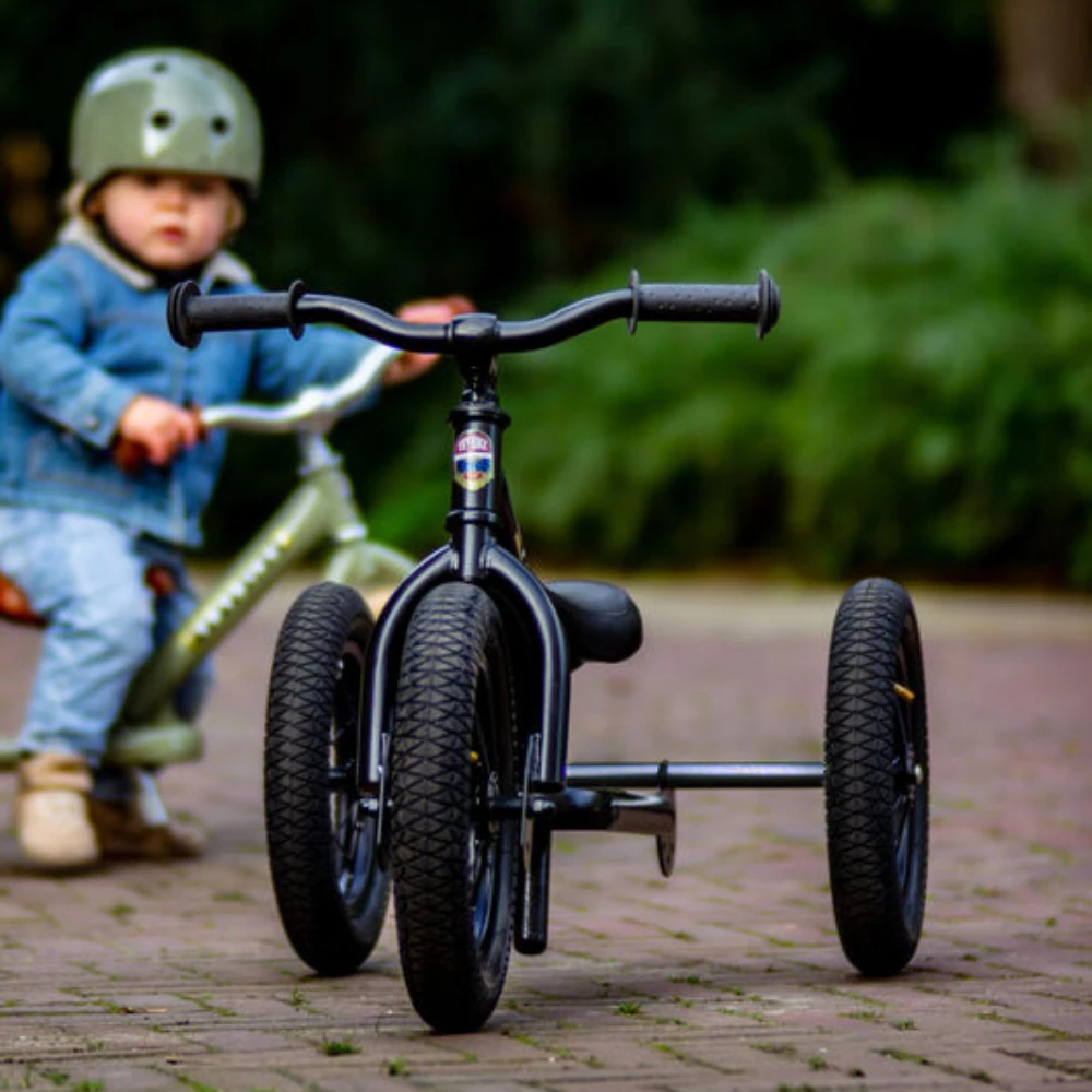 Trybike 2 In 1 Steel Kids Balance Bike & Trike - Matte Black 7 Trybike 2 In 1 Steel Kids Balance Bike & Trike - Matte Black - Image 7