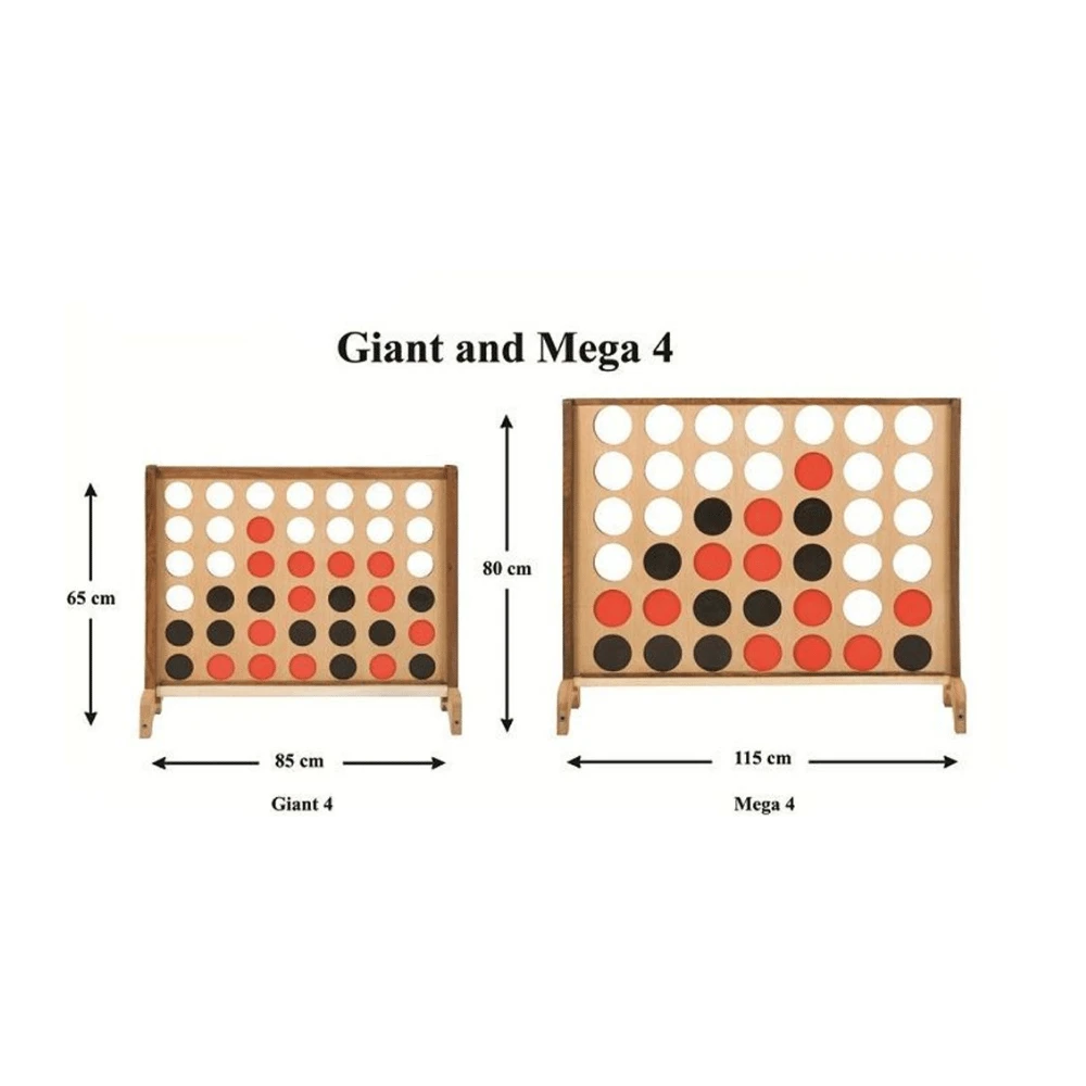 Wooden Mega 4 Supersized Giant Connect 4 Style Game 120cm X 100cm 2 Wooden Mega 4 Supersized Giant Connect 4 Style Game 120cm X 100cm - Image 2