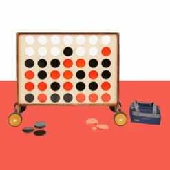 Wooden Mega 4 Supersized Giant Connect 4 Style Game 120cm X 100cm