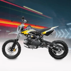 Motoworks 125cc Petrol Powered 4-Stroke Kids Dirt Bike - Yellow